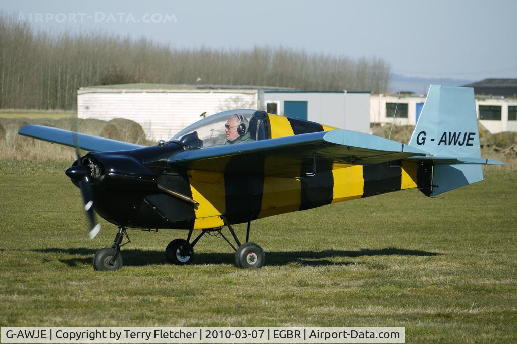 G-AWJE, 1968 Tipsy T-66 Nipper Mk 3 C/N S121, Slingsby Nipper - One of the many aircraft at Breighton on a fine Spring morning