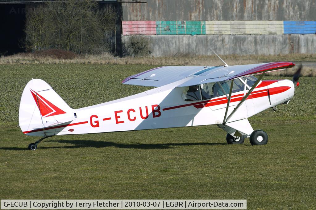 G-ECUB, 1958 Piper PA-18 Super Cub C/N 18-6279, 1958 Piper PIPER PA-18 - One of the many aircraft at Breighton on a fine Spring morning