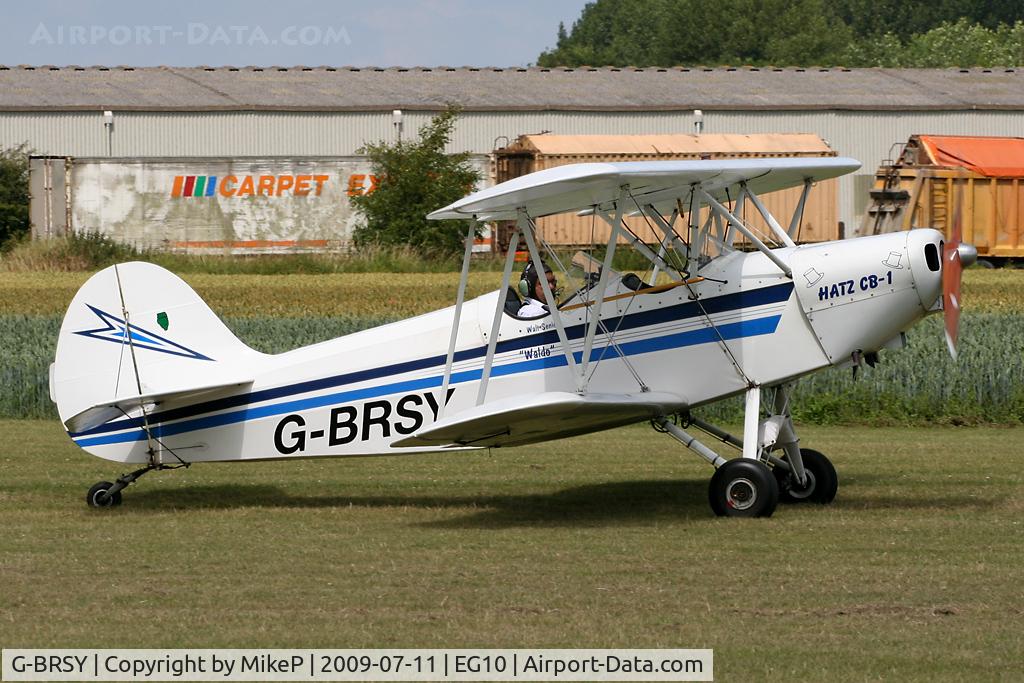 G-BRSY, 1978 Hatz CB-1 C/N 6, Landing back on Runway 11 at Breighton.