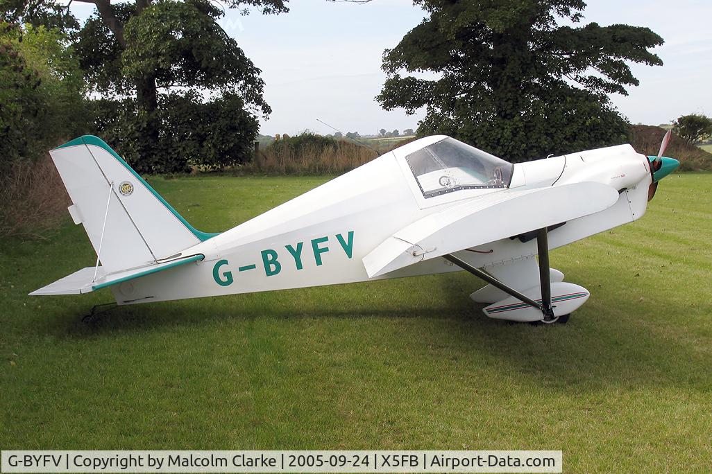 G-BYFV, 2002 Team Mini-Max 91 C/N PFA 186-13431, Team Mini-Max 91 at Fishburn Airfield, UK in 2005.