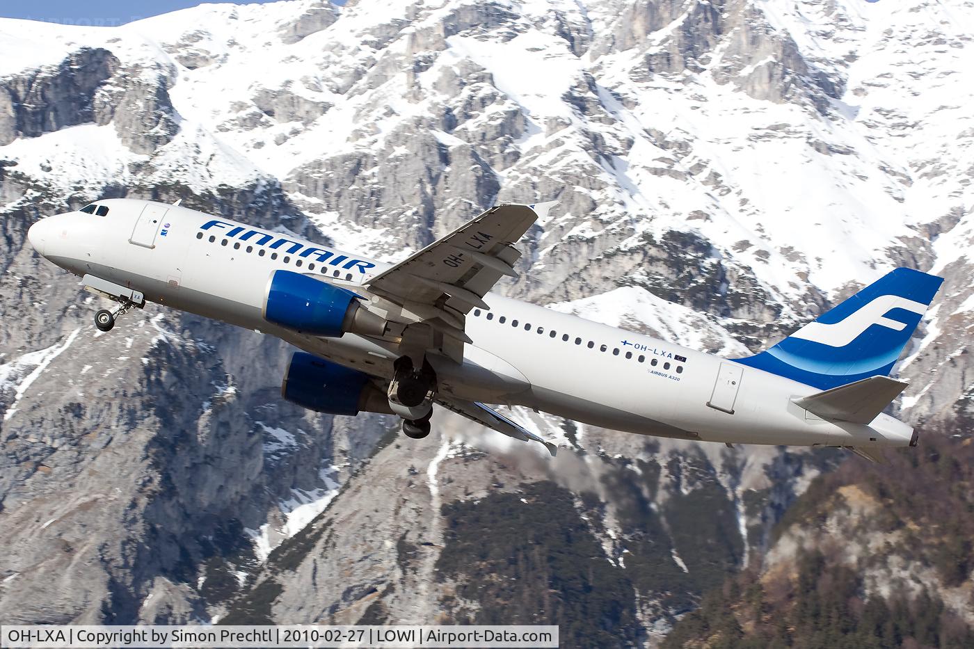 OH-LXA, 2001 Airbus A320-214 C/N 1405, OH-LXA @ Innsbruck Airport