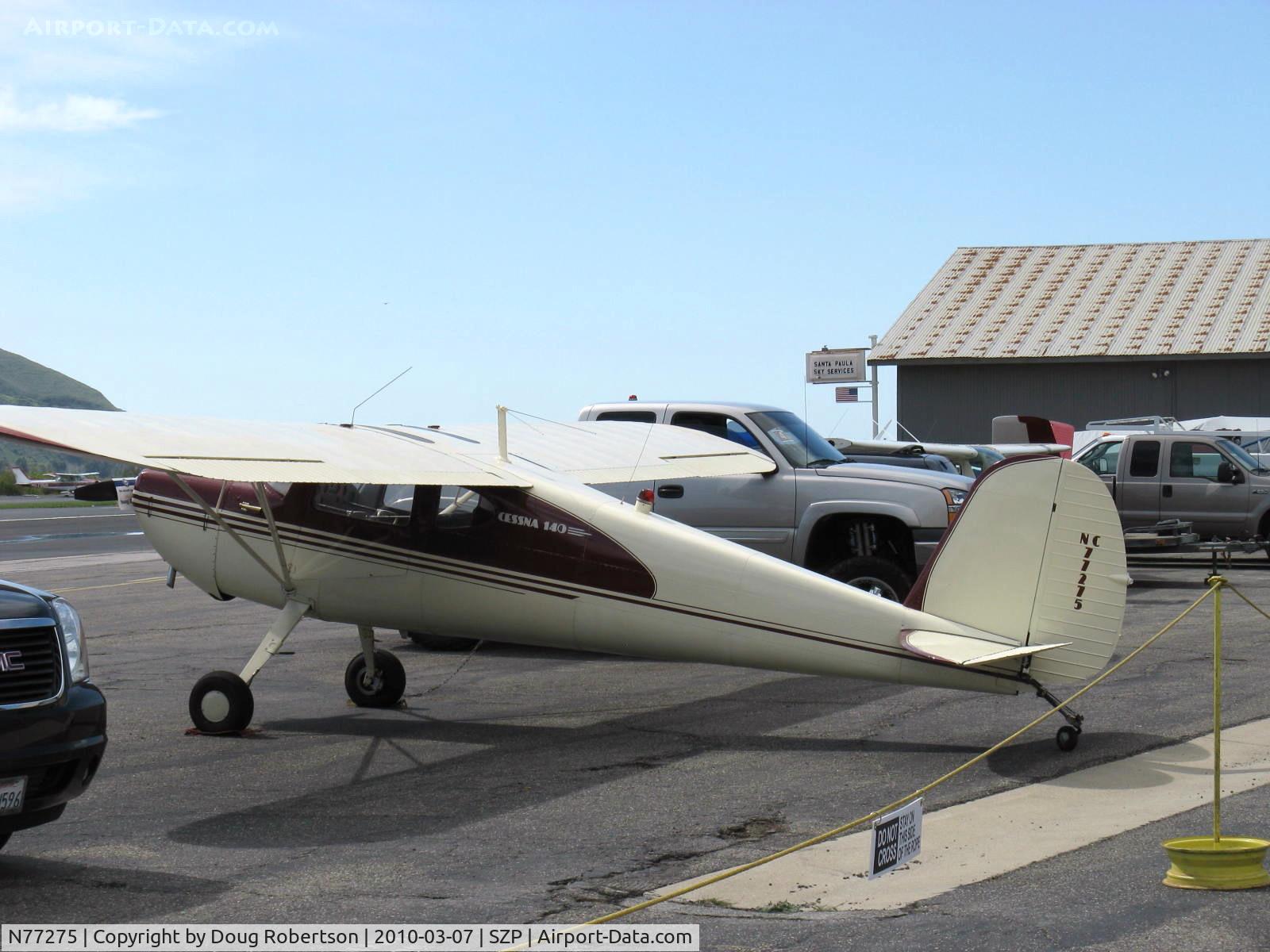 N77275, 1946 Cessna 140 C/N 11488, 1946 Cessna 140, Continental C85 85 Hp