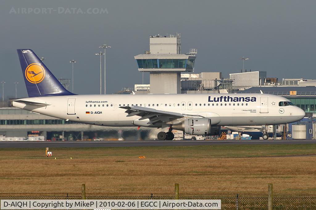 D-AIQH, 1991 Airbus A320-211 C/N 217, Just vacating Runway 05L.