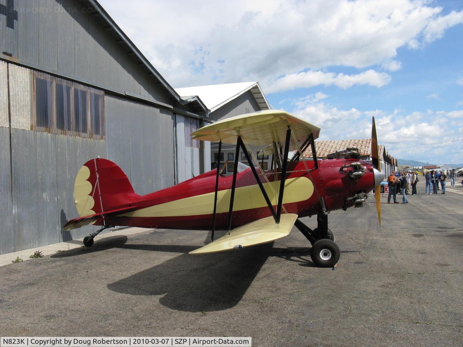 N823K, 1993 Great Lakes 2T-1A Sport Trainer C/N 1020, 1993 Ball GREAT LAKES 2T-1AK, Kinner R 56 5 cylinder radial 160 Hp modified for fuel injection