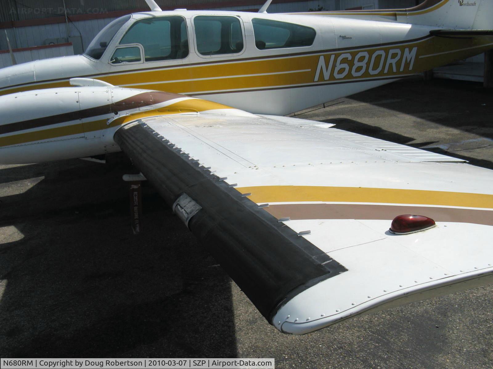 N680RM, 1966 Beech C55 Baron (95-C55) C/N TE-59, 1966 Beech 95-C55 BARON, two Continental IO-550s 285 hp each, wing de-icer boot and Micro vortex generators