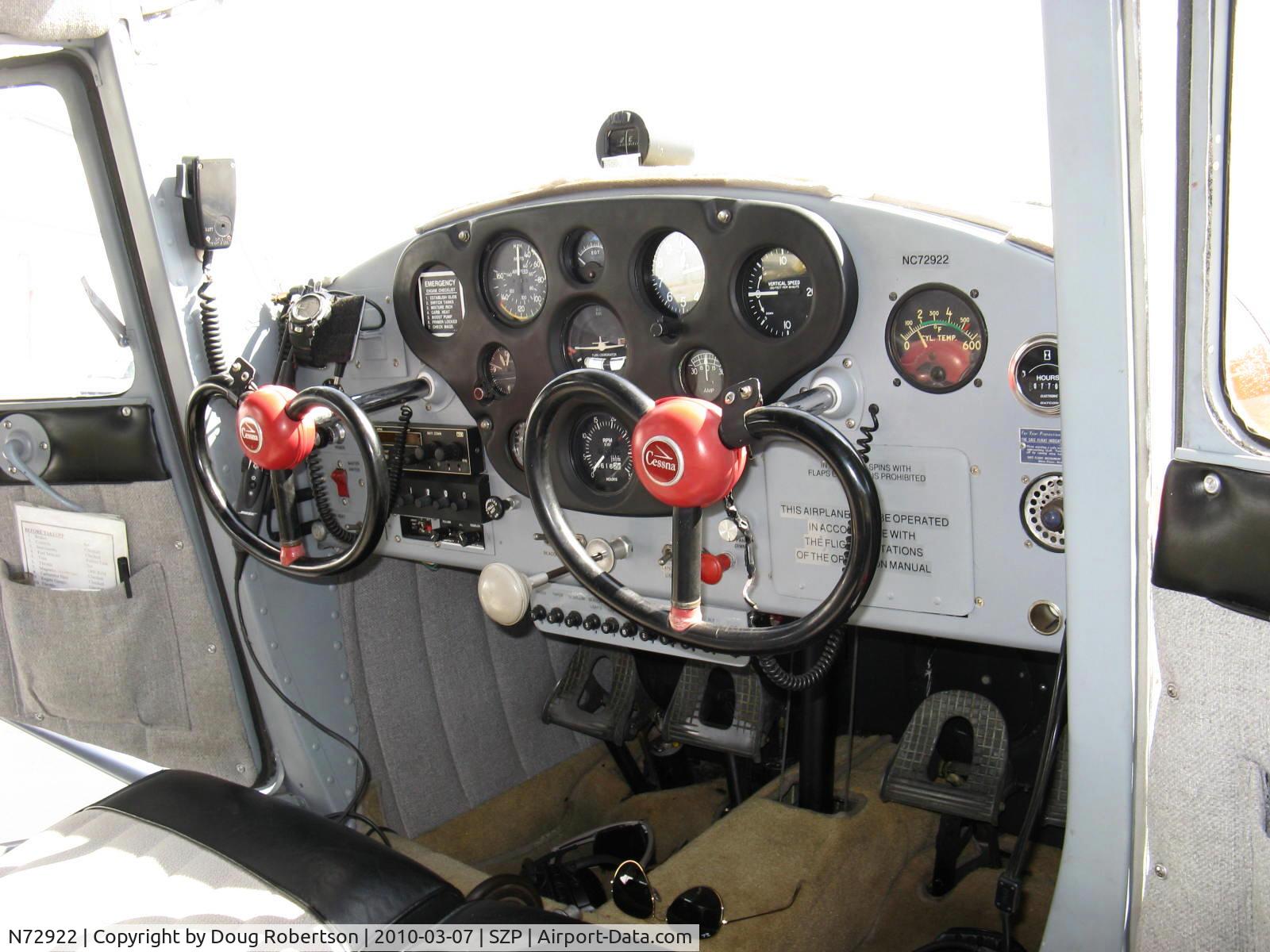 N72922, 1946 Cessna 140 C/N 10120, 1946 Cessna 140, Continental C85 85 Hp, good instrument panel
