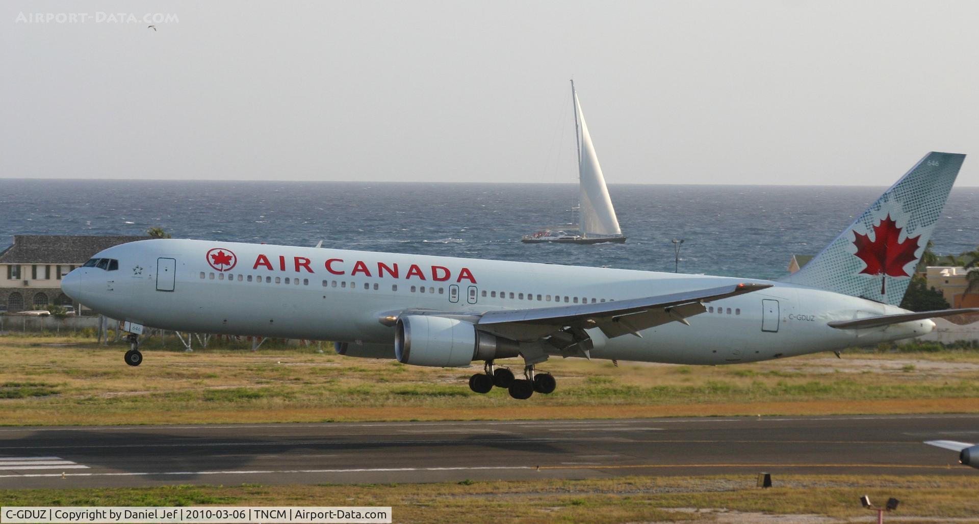 C-GDUZ, 1991 Boeing 767-38E C/N 25347, Air Canada C-GDUZ landing at TNCM