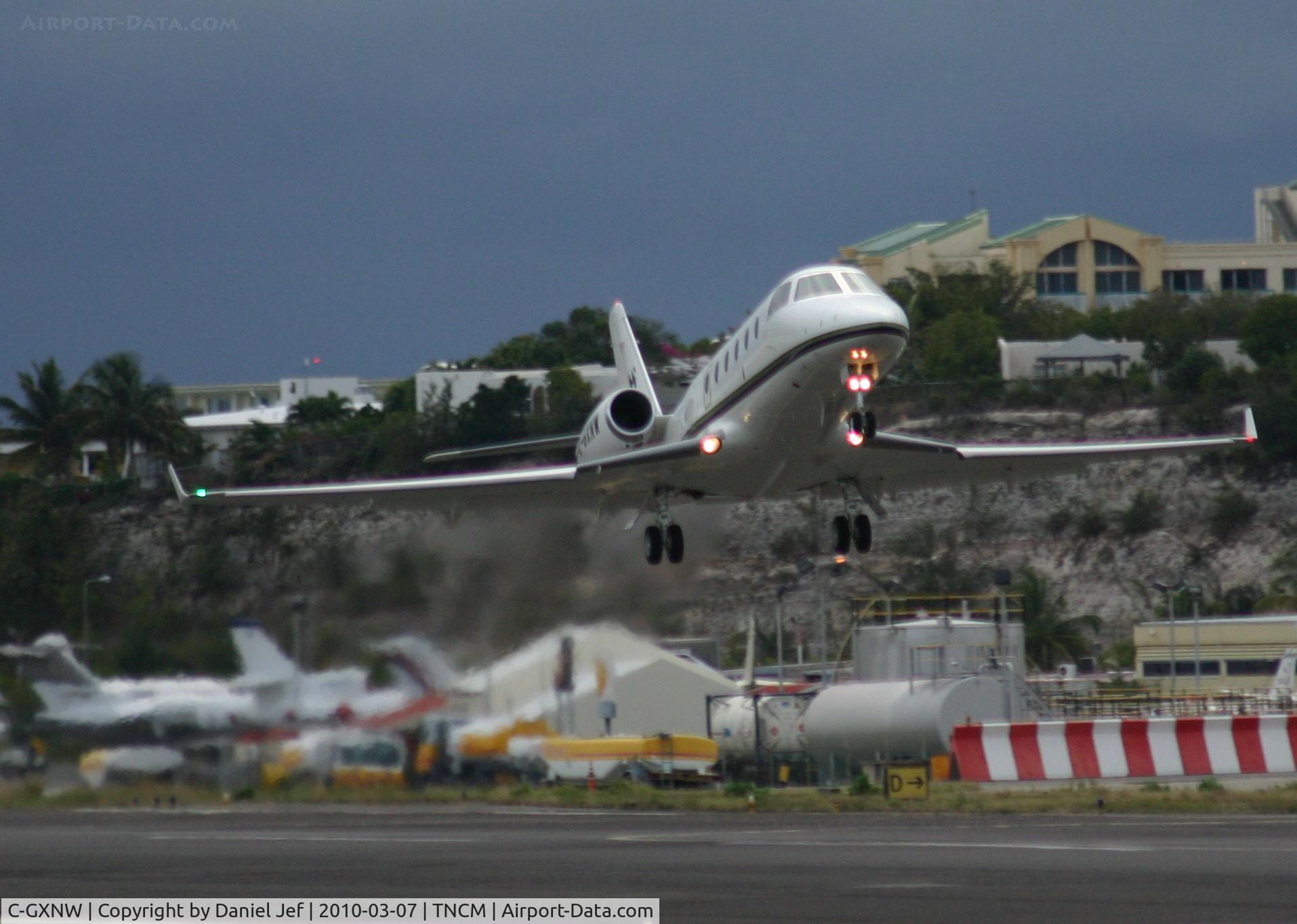 C-GXNW, 2008 Israel Aerospace Industries Gulfstream G150 C/N 264, C-GXNW departing TNCM