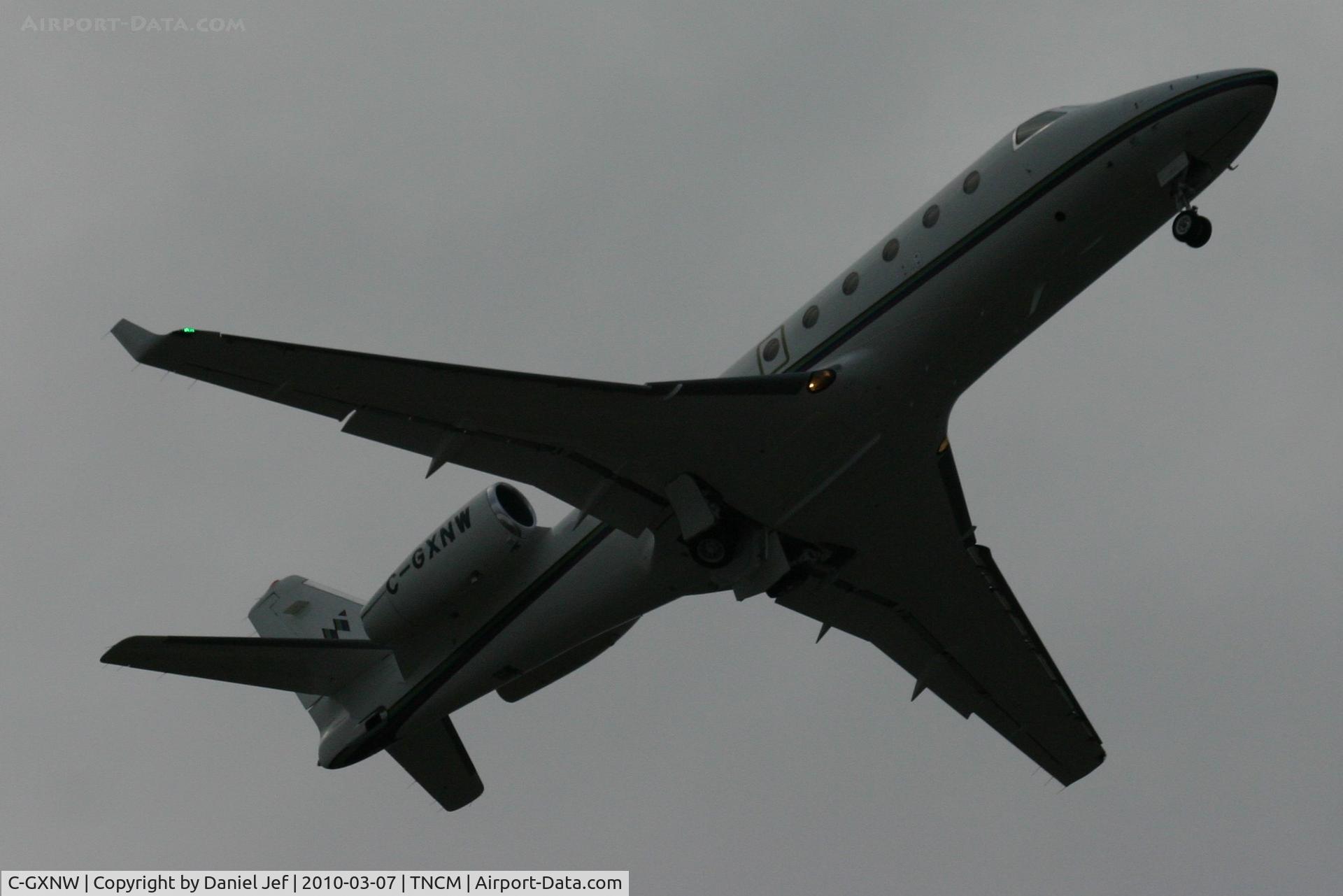 C-GXNW, 2008 Israel Aerospace Industries Gulfstream G150 C/N 264, C-GXNW departing TNCM