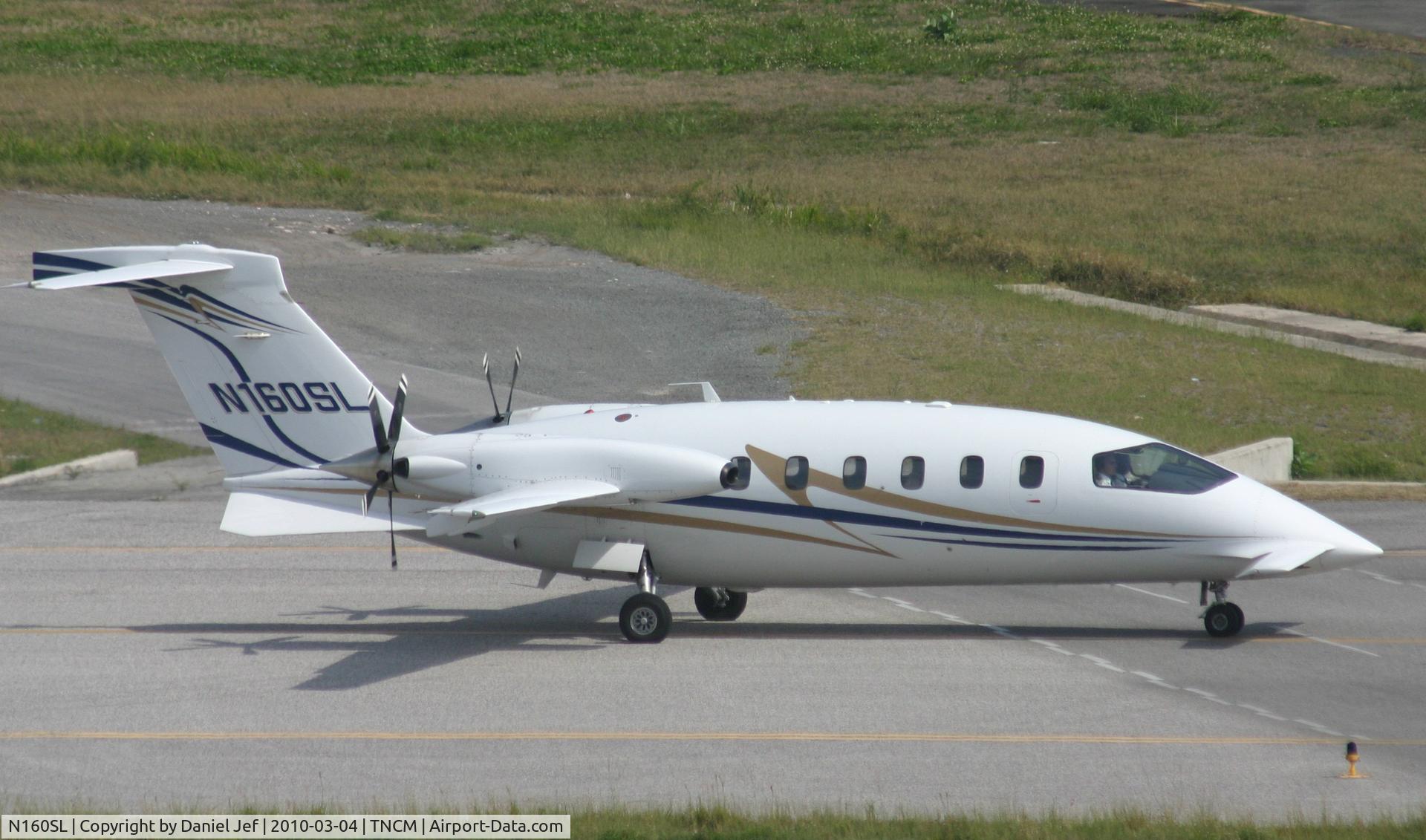 N160SL, 2007 Piaggio P-180 C/N 1127, N160SL taxing on the bypass to the holding point Alpha for take off to the bahamas