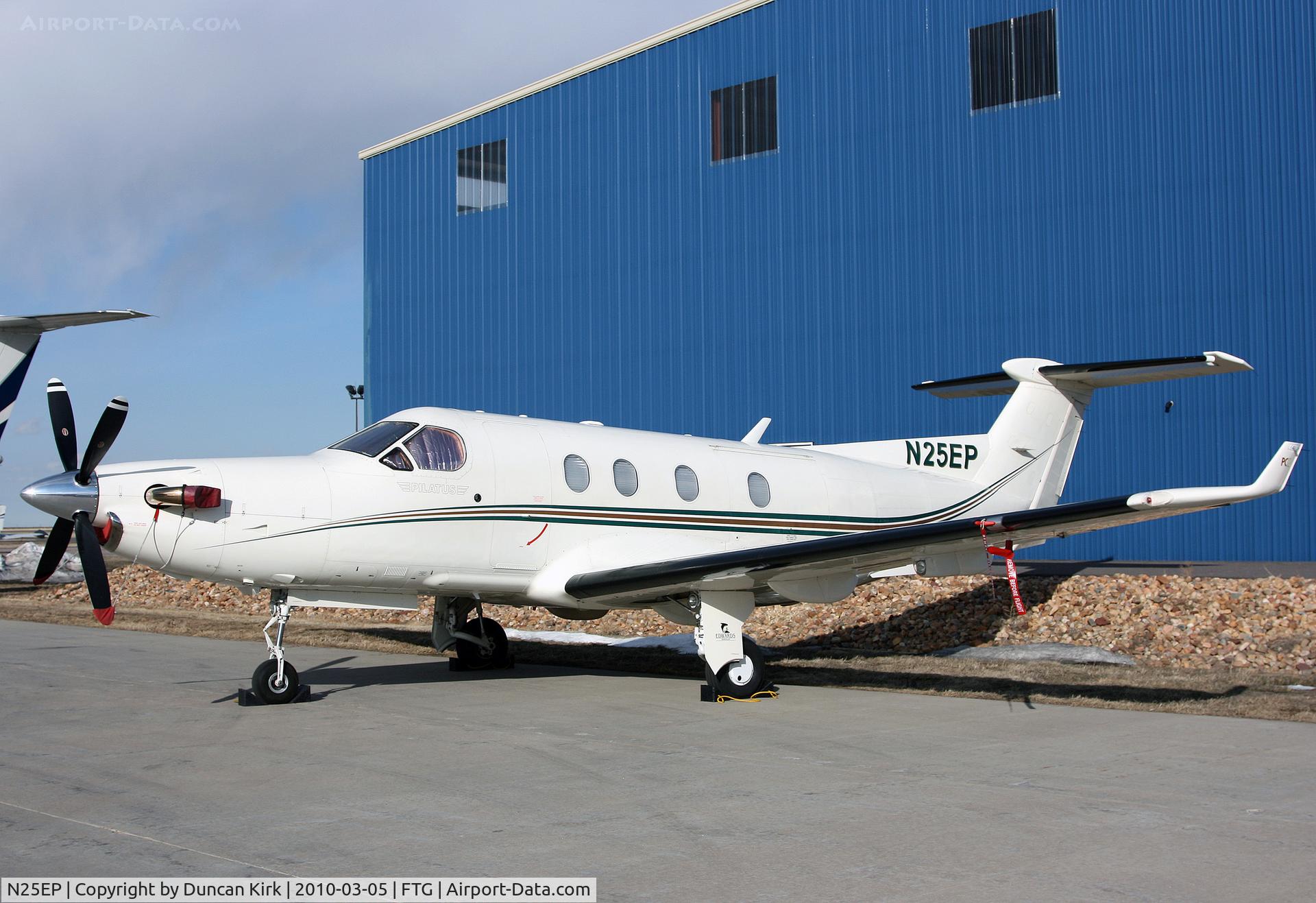 N25EP, 1998 Pilatus PC-12/45 C/N 217, Another corporate visitor to Front Range