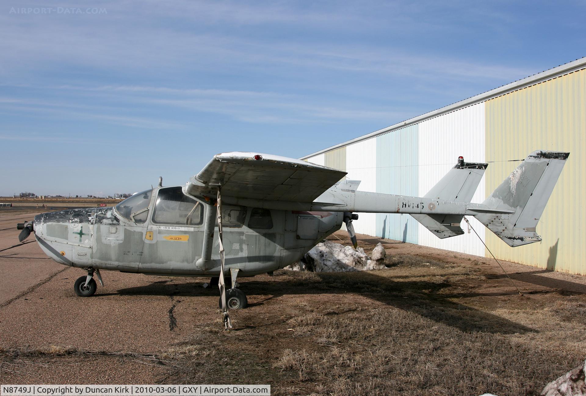 N8749J, 1968 Cessna O-2A Super Skymaster C/N 337M-0252, Cessna 0-2 in storage