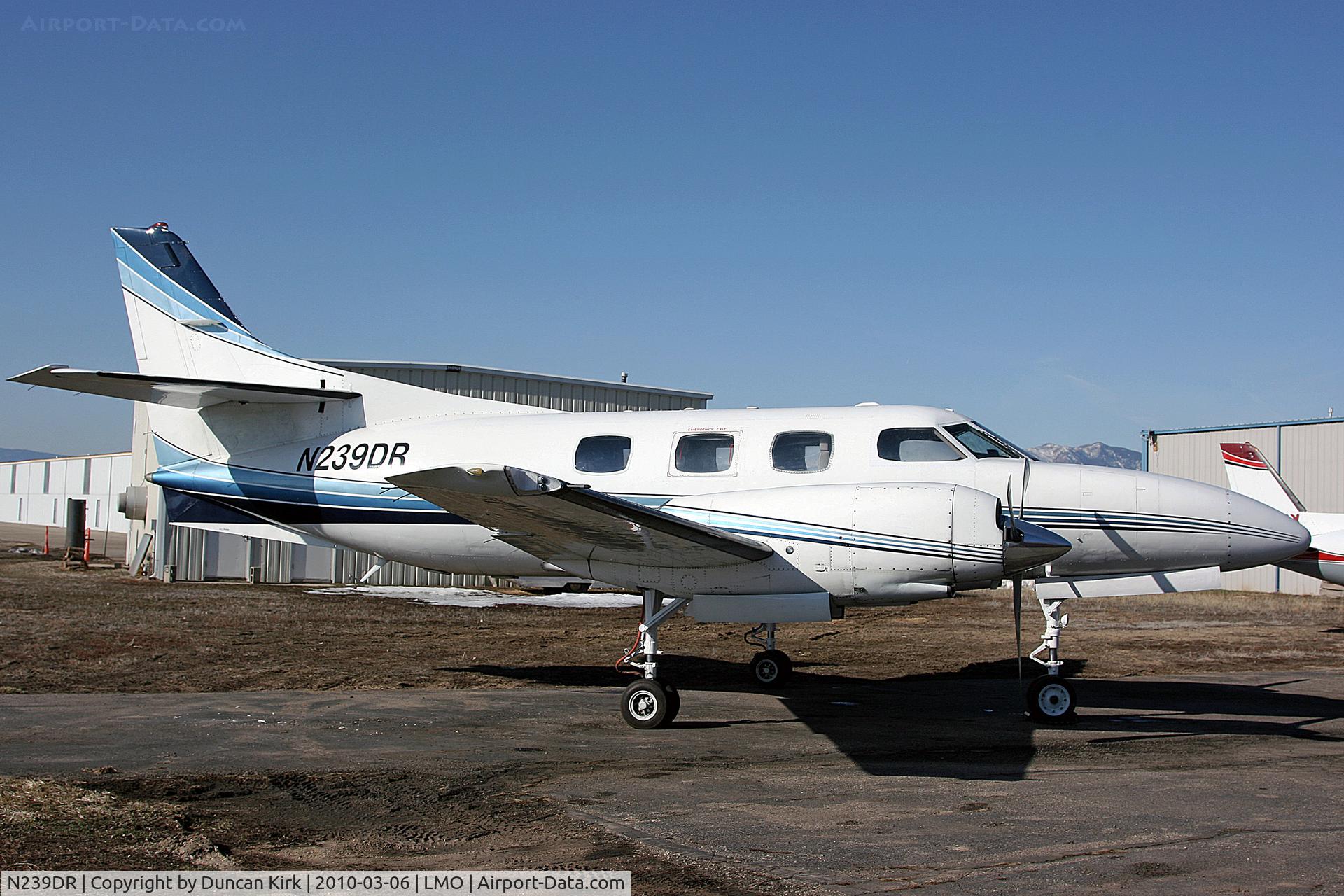 N239DR, 1973 Swearingen SA-226T Merlin III C/N T-239, Looking nice on a wintery day