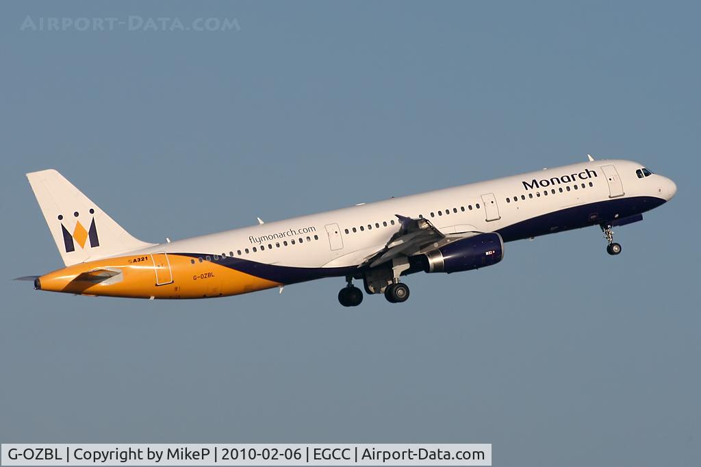 G-OZBL, 1998 Airbus A321-231 C/N 864, Climbing away from Runway 05L.