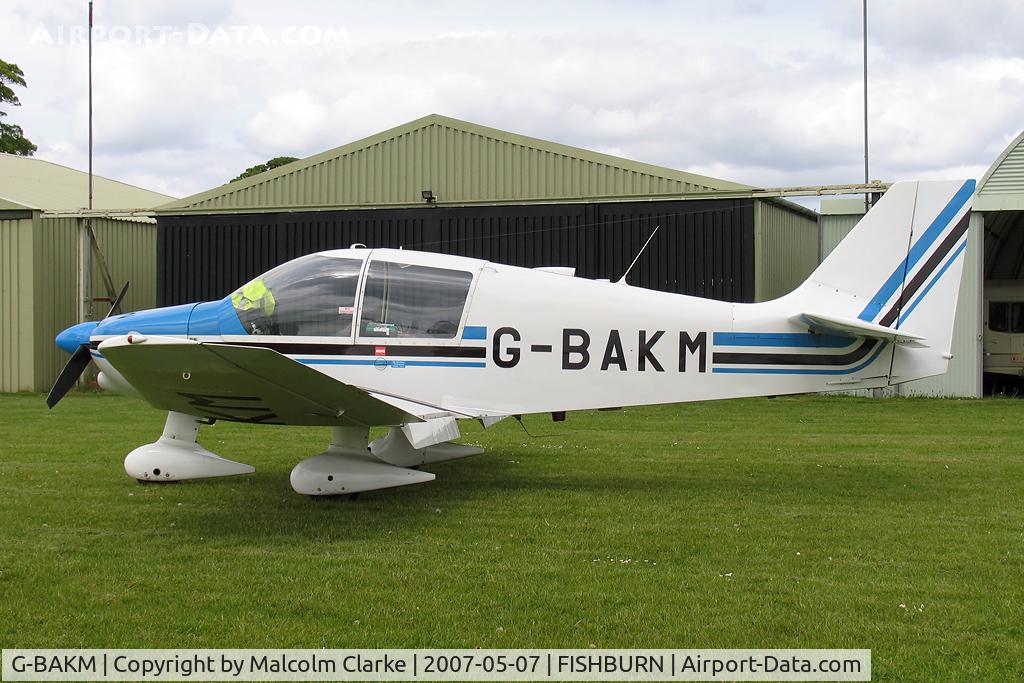 G-BAKM, 1972 Robin DR-400-140 Major C/N 755, Robin DR-400-140 Major at Fishburn Airfield, UK in 2007.