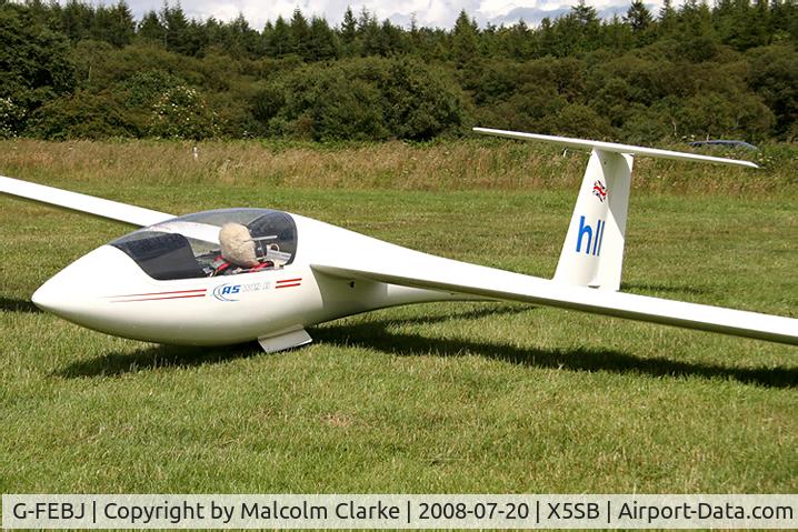 G-FEBJ, Schleicher ASW-19B C/N 19282, Schleicher ASW 19 B at The York Gliding Centre, Sutton Bank, UK in 2008.