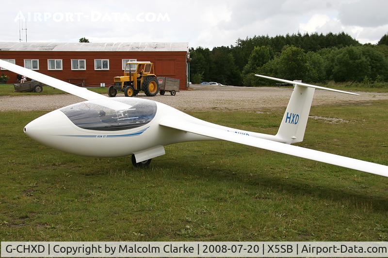 G-CHXD, Schleicher ASW-27 C/N 27030, Schleicher ASW 27 at The York Gliding Centre,Sutton Bank, UK in 2008.