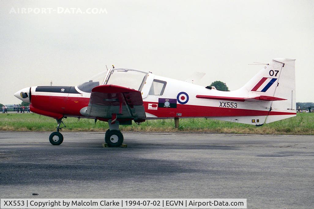 XX553, 1973 Scottish Aviation Bulldog T.1 C/N BH120/246, Scottish Aviation Bulldog T1 at RAF Brize Norton's Photocall in 1994.