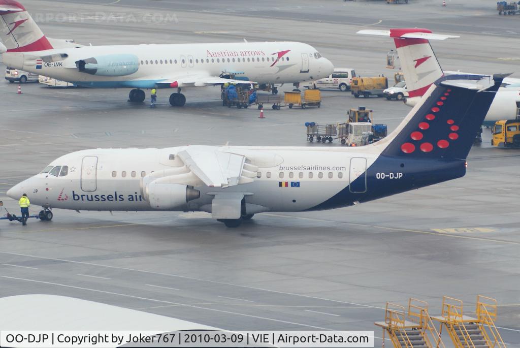 OO-DJP, 1996 British Aerospace Avro 146-RJ85 C/N E.2287, Brussels Airlines Avro Regional Jet RJ85