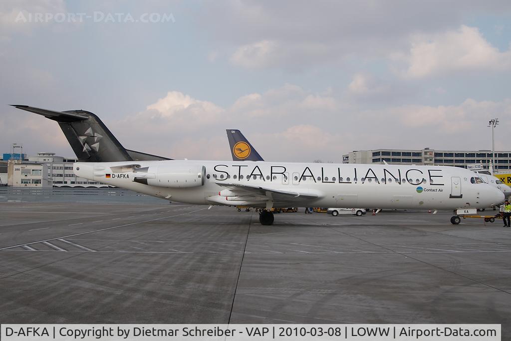 D-AFKA, 1994 Fokker 100 (F-28-0100) C/N 11517, Contact Air Fokker 100