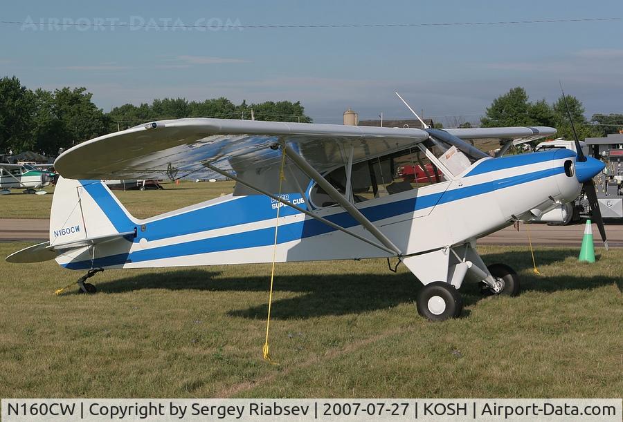 N160CW, 1950 Piper PA-18 Super Cub C/N 18-343, EAA AirVenture 2007