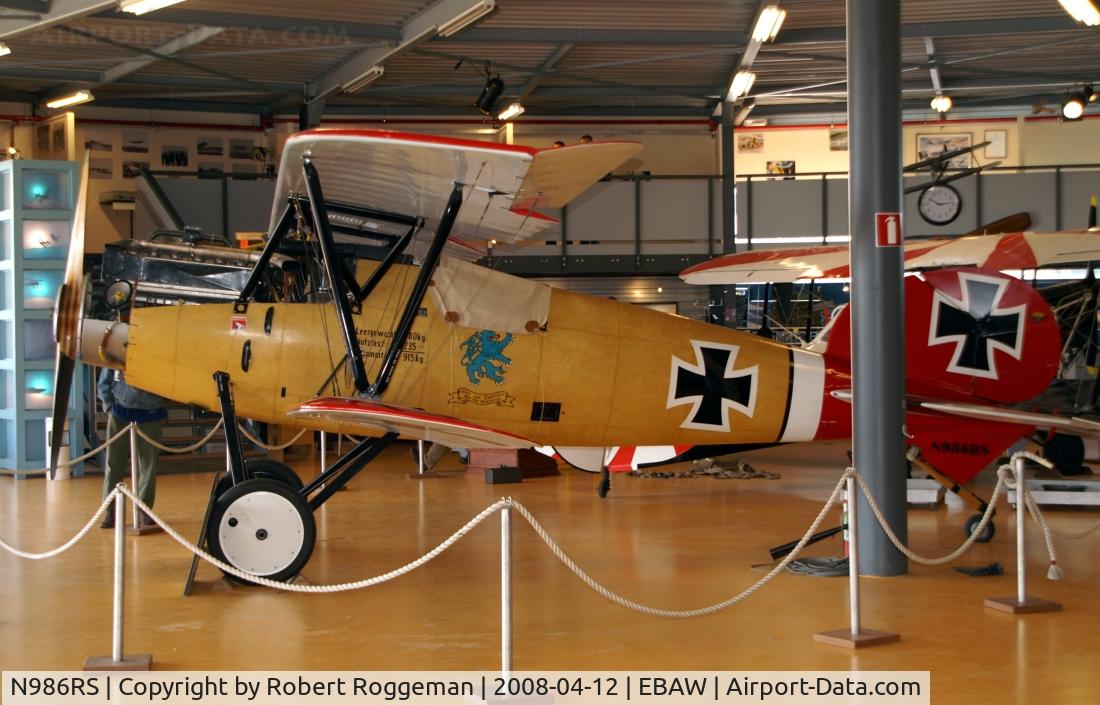 N986RS, 1990 Albatros D-Va Replica C/N 7160/17, Baron Walter Von Sleep.Replica.Stampe & Vertongen Museum.