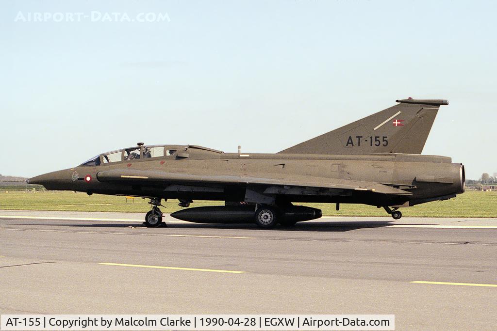 AT-155, 1972 Saab TF-35 Draken C/N 35-1155, Saab TF-35 Draken. From Eskadrille 729, Karup at RAF Waddington's Photocall in 1990.