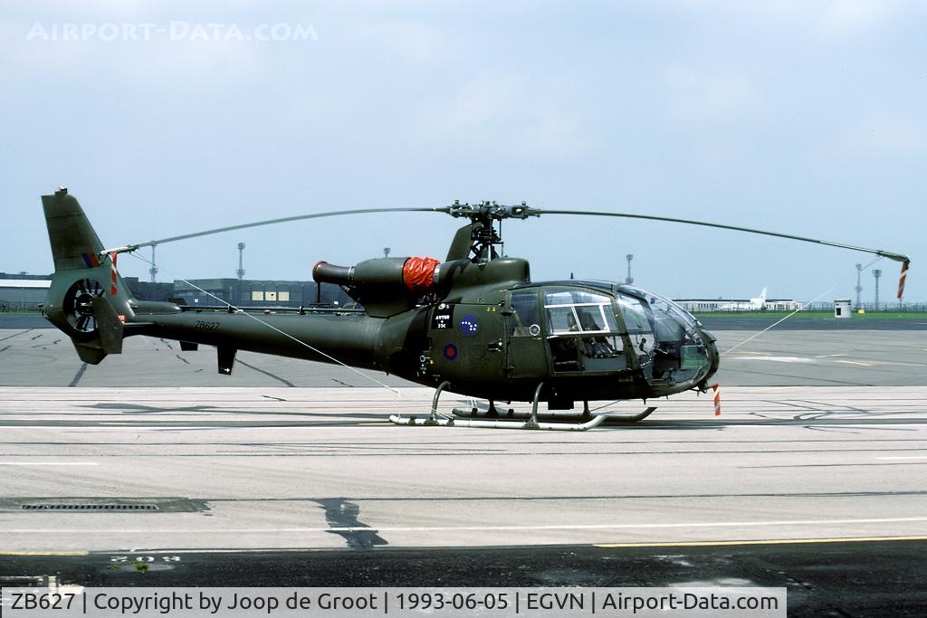 ZB627, 1982 Westland SA-341D Gazelle HT3 C/N WA1914, This is the only 7 Sq Gazelle I ever saw. Used for crew training.