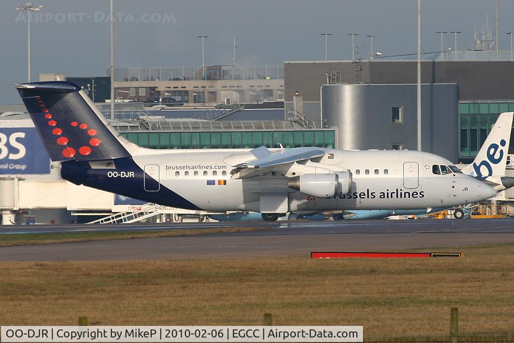 OO-DJR, 1996 British Aerospace Avro 146-RJ85 C/N E.2290, Runway 05L arrival.