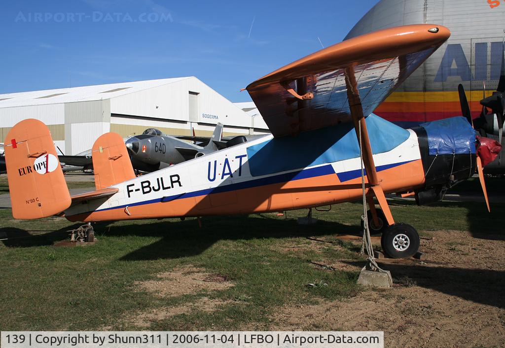 139, Max Holste MH-1521M Broussard C/N 188, C/n 188 preserved in the Old Wings Association. Now with UAT c/s and registered as F-BJLR