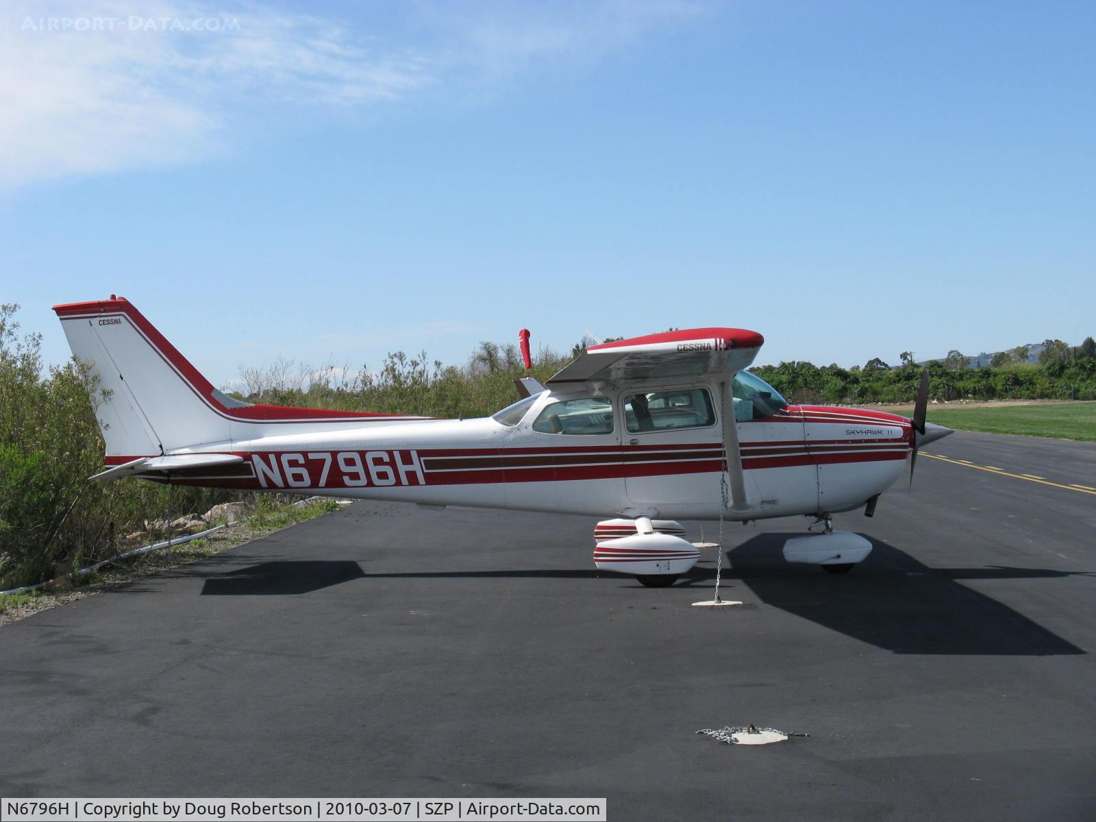 N6796H, 1975 Cessna 172M C/N 17265584, 1975 Cessna 172M SKYHAWK II, Lycoming O-320-E2D 150 Hp