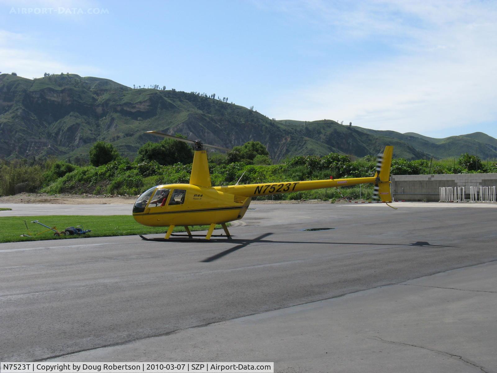 N7523T, 2004 Robinson R44 Raven II C/N 10311, 2004 Robinson R44 II, Lycoming IO-540 derated to 245 Hp for 5 minutes, 205 Hp continuous, engine warmup