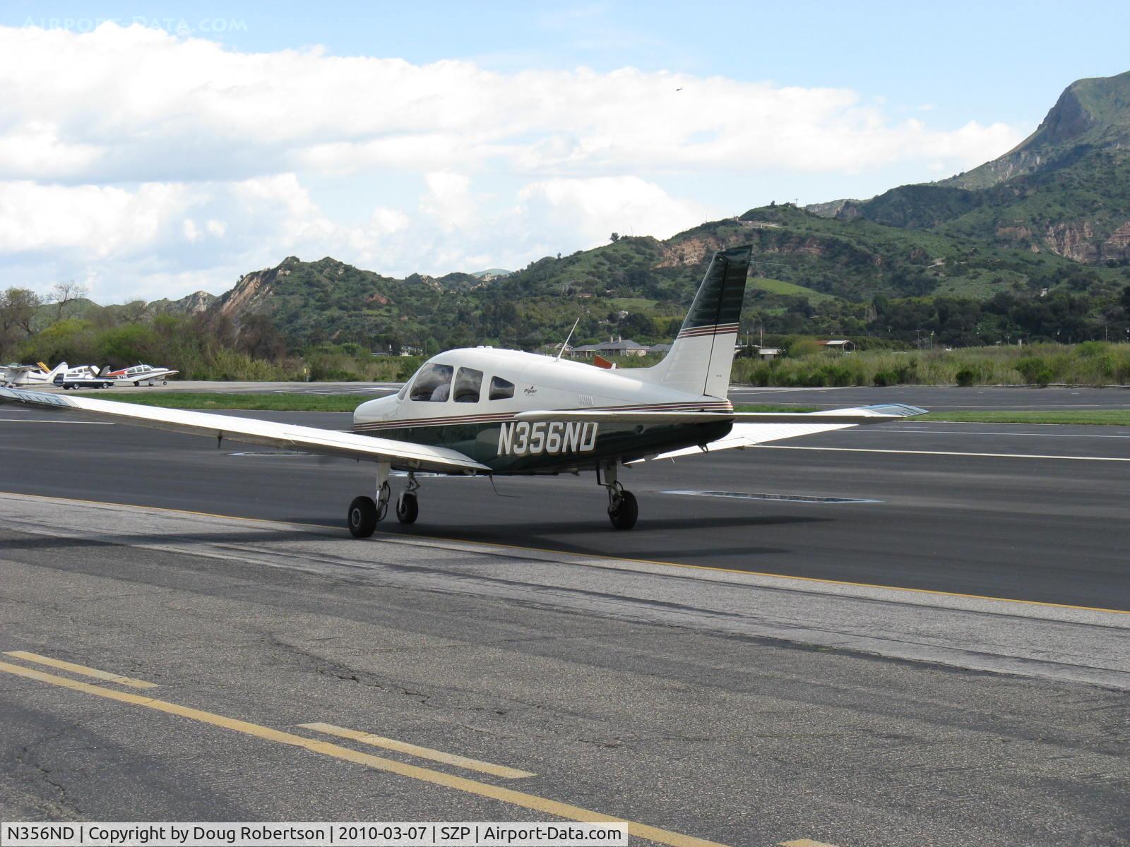 N356ND, 2003 Piper PA-28-161 Cherokee Warrior III C/N 2842184, 2003 Piper PA-28-161 WARRIOR III, Lycoming O-320-D3G 160 Hp, taxi