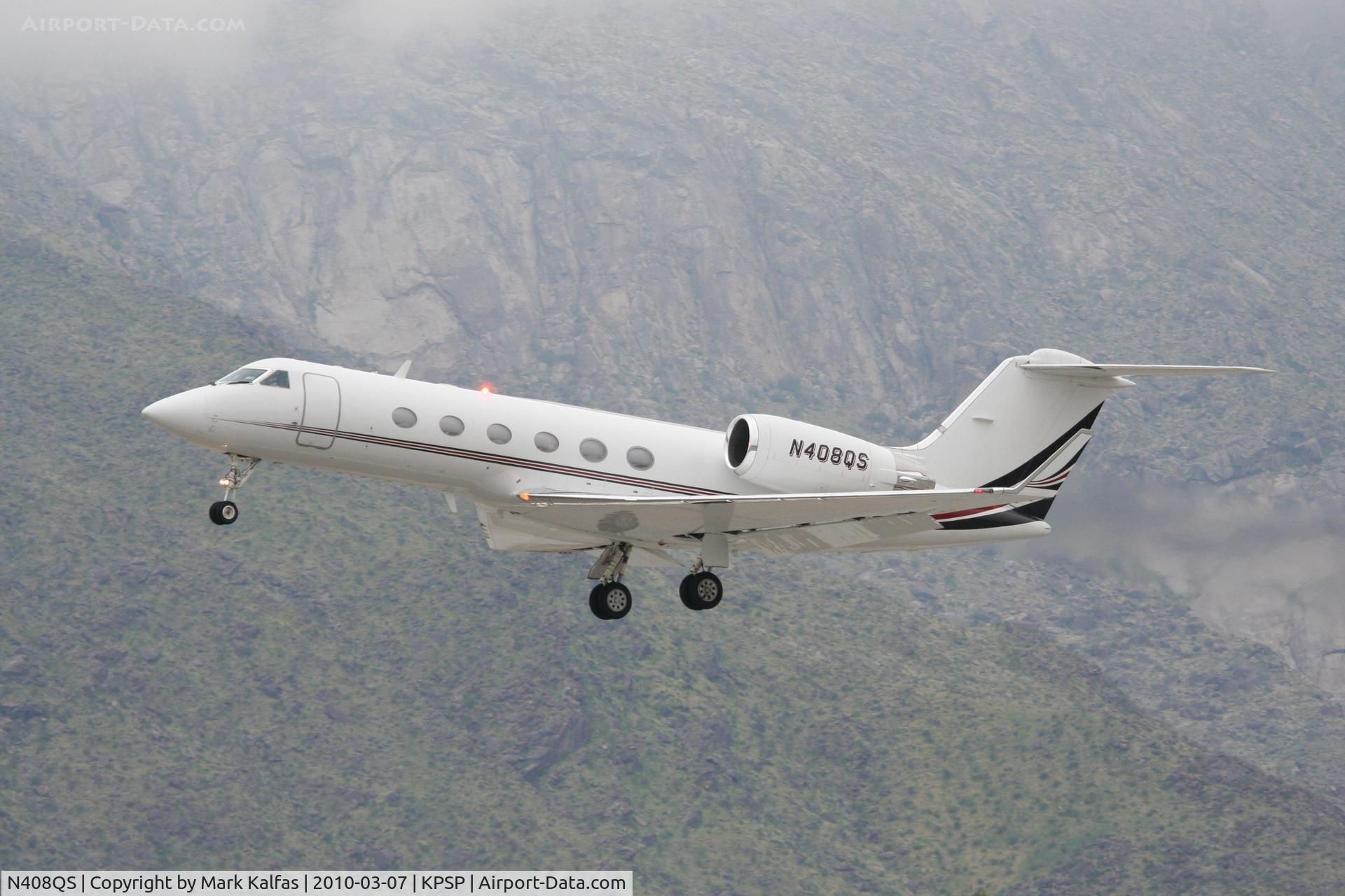 N408QS, 1997 Gulfstream Aerospace G-IV C/N 1308, Net Jets G-IV N408QS RWY 13R departure KPSP to KSMO.