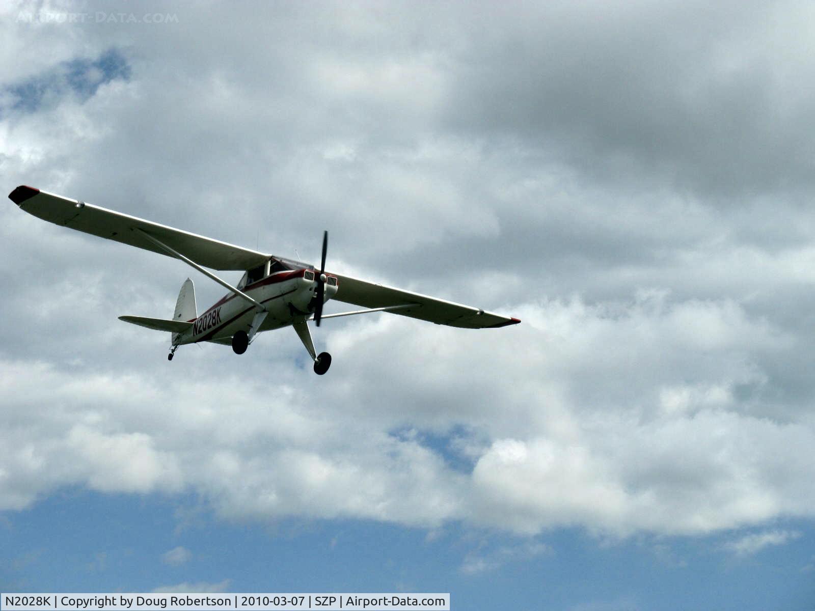 N2028K, 1947 Luscombe 8E Silvaire C/N 4755, 1947 Luscombe 8E SILVAIRE, Continental C85 85 Hp, on final Rwy 22