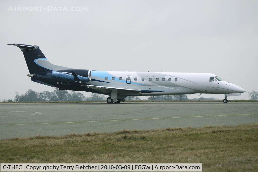 G-THFC, 2006 Embraer EMB-135BJ Legacy C/N 14500954, London Executive's Embraer Legacy about to depart Luton