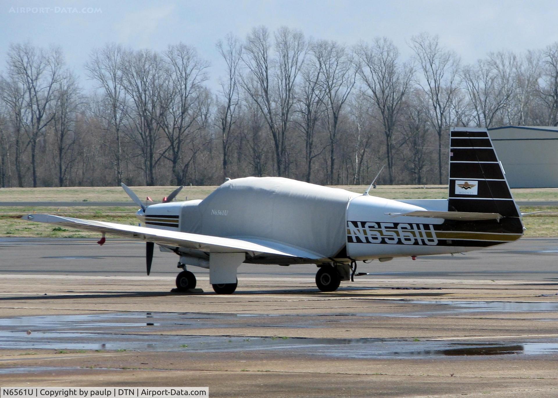 N6561U, 1962 Mooney M20C Ranger C/N 2343, At Downtown Shreveport.