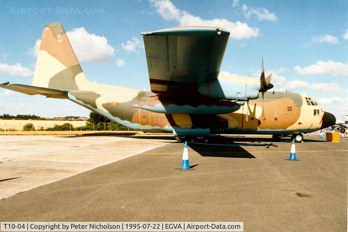 T10-04, Lockheed C-130H Hercules C/N 382-4534, C-130H Hercules of Ala 31 Spanish Air Force on display at the 1995 Intnl Air Tattoo at RAF Fairford.