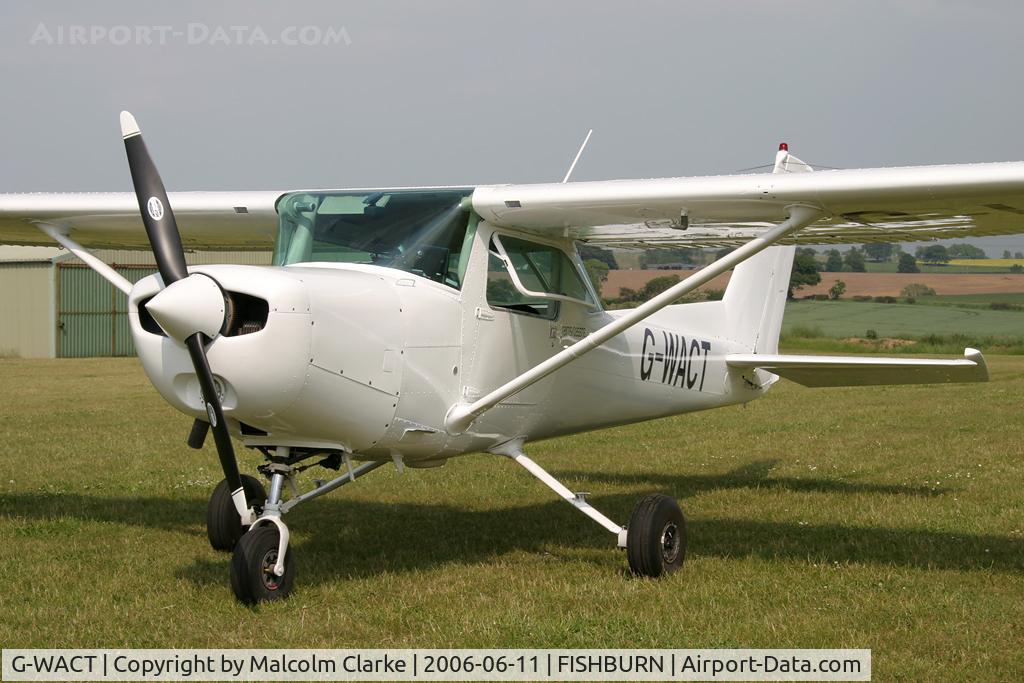 G-WACT, 1982 Reims Cessna F152 C/N 1908, Reims F152 at Fishburn Airfield, UK in 2006. Previously registered as G-BKFT.