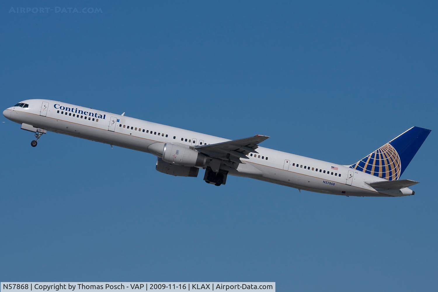 N57868, 2002 Boeing 757-33N C/N 32590, Continental Airlines