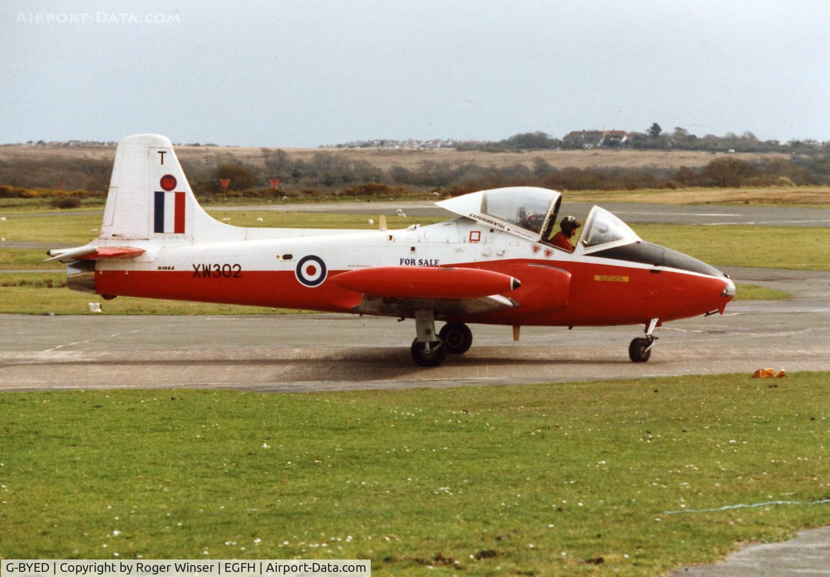 G-BYED, 1970 BAC 84 Jet Provost T.5 C/N EEP/JP/966, After re-assembly by DHA in 1999 and carrying registration N166A