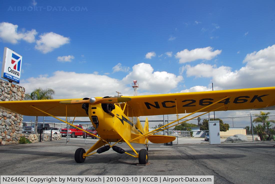 N2646K, 1954 Piper J3C-65 Cub Cub C/N 22335, Foothill Aircraft