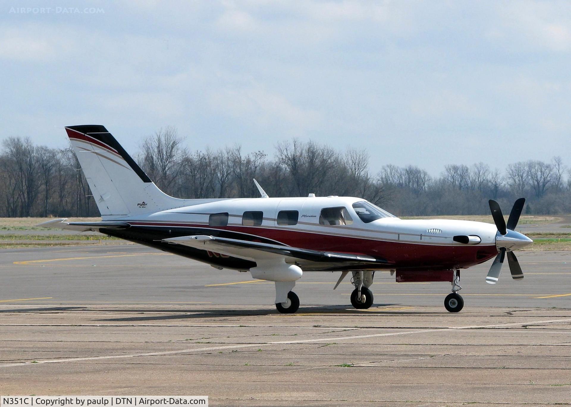 N351C, Piper PA-46-500TP C/N 4697398, At Downtown Shreveport.