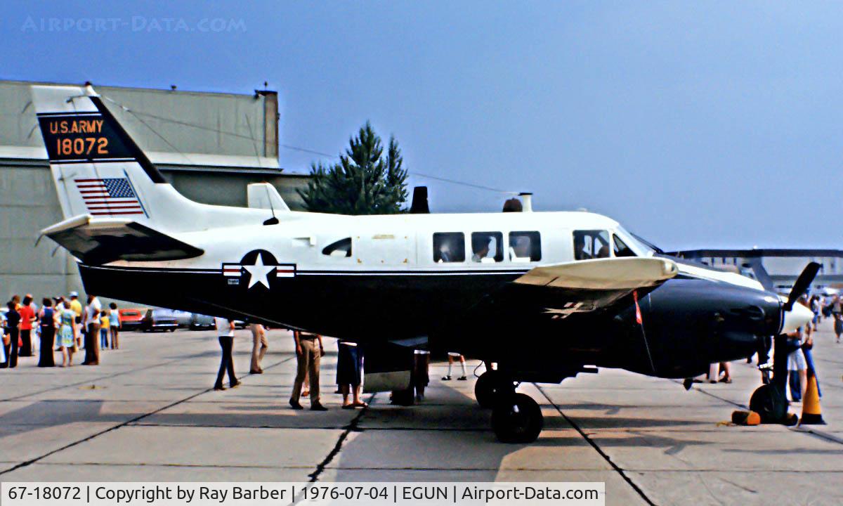 67-18072, 1967 Beech U-21A Ute C/N LM-73, Seen at the annual Air Fete. Image taken from a slide.