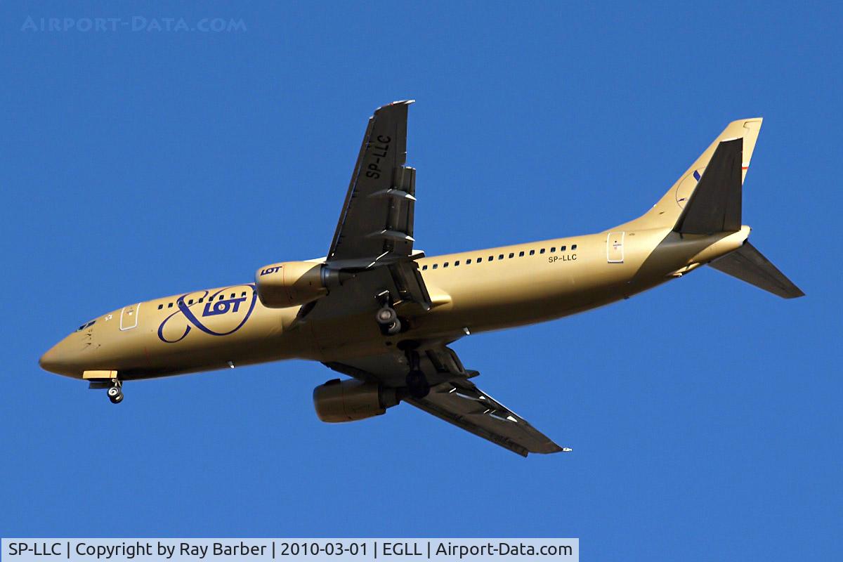 SP-LLC, 1993 Boeing 737-45D C/N 27157, Taken on approach 3 miles out 27R London Heathrow Airport.