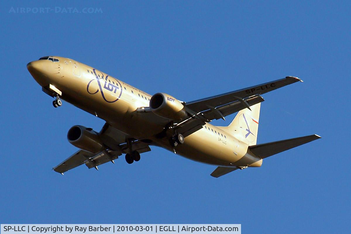 SP-LLC, 1993 Boeing 737-45D C/N 27157, Taken on approach 3 miles out 27R London Heathrow Airport.