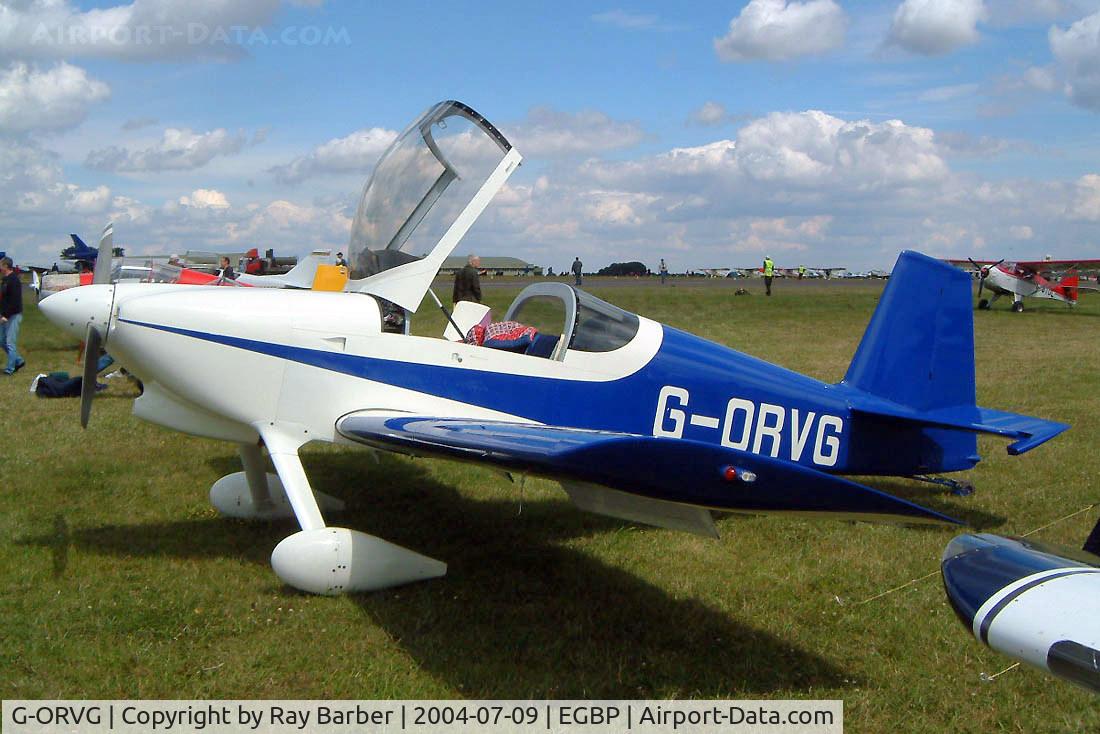 G-ORVG, 2001 Vans RV-6 C/N PFA 181A-13509, Van's RV-6 [PFA 181A-13509] Kemble~G 09/07/2004. Seen at the Kemble PFA 2004.