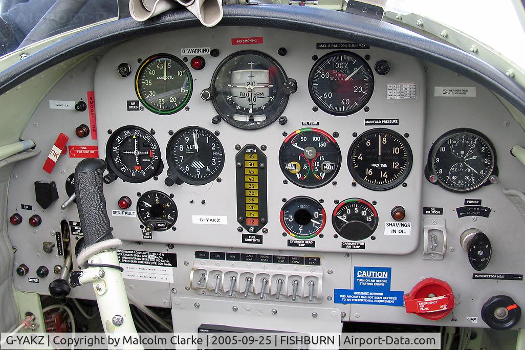 G-YAKZ, 1985 Yakovlev Yak-50 C/N 853206, Yakovlev Yak-50 during a refuelling stop prior to performing with the 