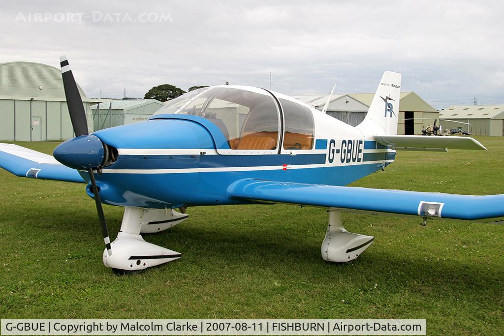 G-GBUE, 1978 Robin DR-400-120A Petit Prince C/N 1354, Robin DR-400-120A Petit Prince at Fishburn Airfield, UK in 2007.