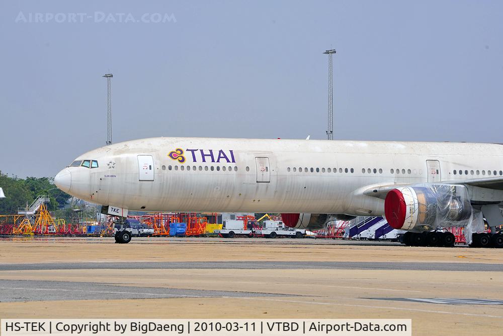 HS-TEK, 1998 Airbus A330-322 C/N 224, Waits for Economy class seats, hasn't been showered for a long time .... looks not so clean.